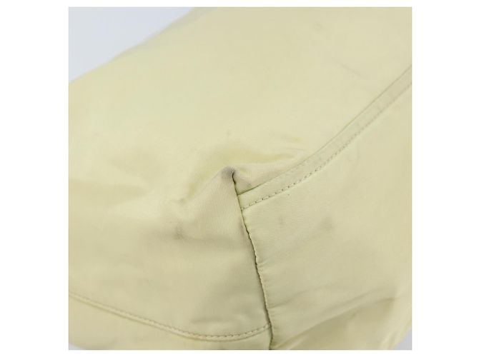 Borsa a Spalla PRADA Nylon Avorio Argento Autentica ep13428 Crudo - vista 15