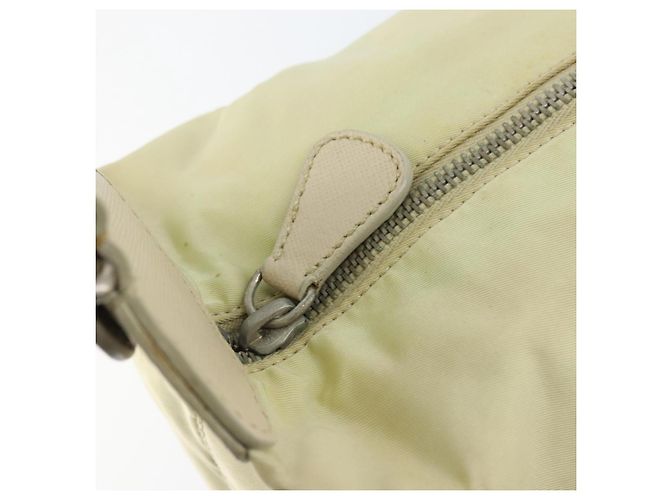 Borsa a Spalla PRADA Nylon Avorio Argento Autentica ep13428 Crudo - vista 18