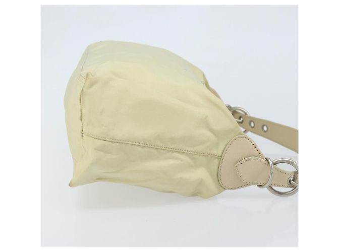 Borsa a Spalla PRADA Nylon Avorio Argento Autentica ep13428 Crudo - vista 3