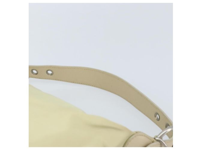 Borsa a Spalla PRADA Nylon Avorio Argento Autentica ep13428 Crudo - vista 8