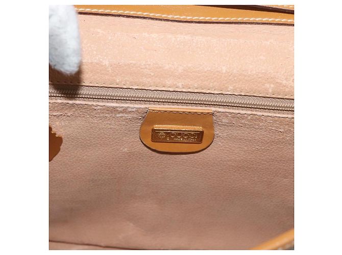 Gucci Borsa a Spalla Micro GG Supreme PVC Beige Oro 004 58 0264 Auth ep13447 D'oro - vista 17