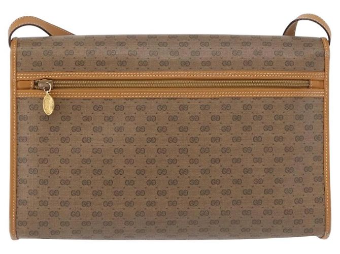 Gucci Borsa a Spalla Micro GG Supreme PVC Beige Oro 004 58 0264 Auth ep13447 D'oro - vista 3