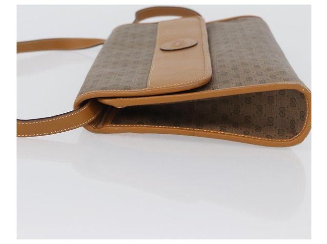 Gucci Borsa a Spalla Micro GG Supreme PVC Beige Oro 004 58 0264 Auth ep13447 D'oro - vista 5