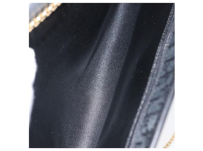 Borsa a spalla in tela Trotter Christian Dior nera e oro Auth mr2080 Nero D'oro - vista 17