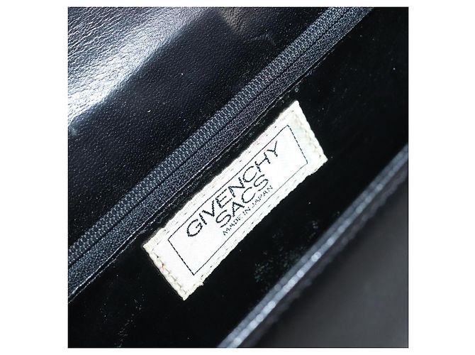 Givenchy Borsa a mano con catena in pelle nera e oro Auth 172216 Nero D'oro - vista 18