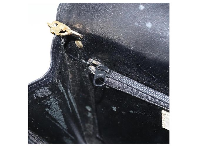 Givenchy Borsa a mano con catena in pelle nera e oro Auth 172216 Nero D'oro - vista 21