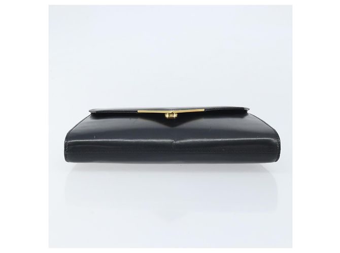 Givenchy Borsa a mano con catena in pelle nera e oro Auth 172216 Nero D'oro - vista 5