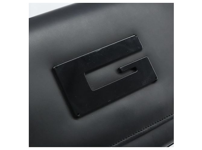 Borsa a Spalla in Pelle Nera GUCCI 001 3063 Auth ep13432 Nero - vista 15