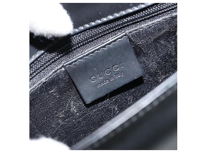 Borsa a Spalla in Pelle Nera GUCCI 001 3063 Auth ep13432 Nero - vista 17