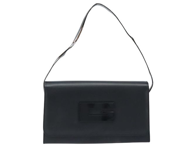 Borsa a Spalla in Pelle Nera GUCCI 001 3063 Auth ep13432 Nero - vista 2