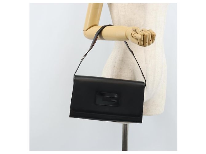 Borsa a Spalla in Pelle Nera GUCCI 001 3063 Auth ep13432 Nero - vista 24