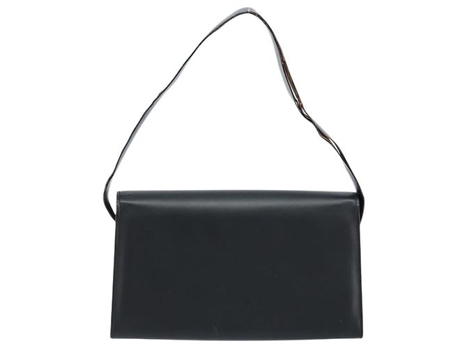 Borsa a Spalla in Pelle Nera GUCCI 001 3063 Auth ep13432 Nero - vista 3
