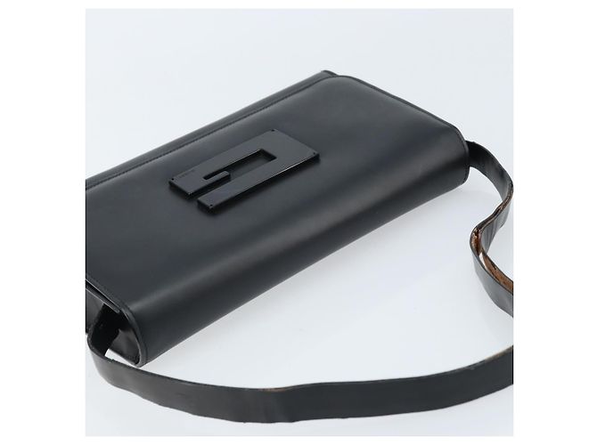 Borsa a Spalla in Pelle Nera GUCCI 001 3063 Auth ep13432 Nero - vista 6