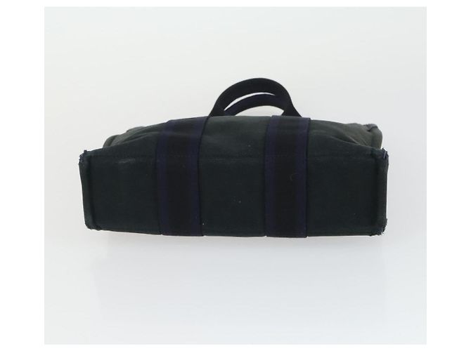 Hermès HERMES Borsa Fourre Tout in Tela 2 Set Grigio Blu Navy Auth bs33354 Marrone - vista 15
