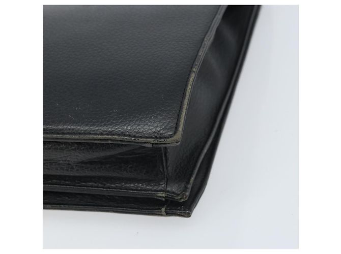 Borsa da lavoro Burberry in pelle nera e oro Auth bs33074 Nero D'oro - vista 14