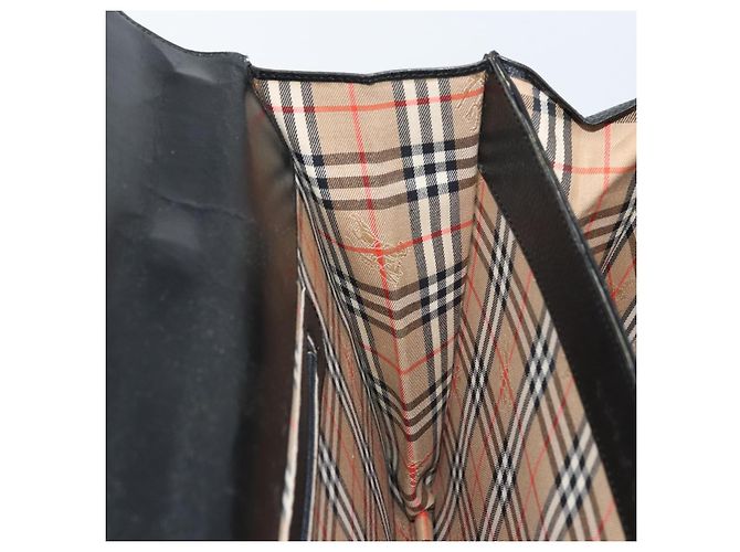 Borsa da lavoro Burberry in pelle nera e oro Auth bs33074 Nero D'oro - vista 18