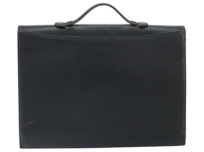 Borsa da lavoro Burberry in pelle nera e oro Auth bs33074 Nero D'oro - vista 2