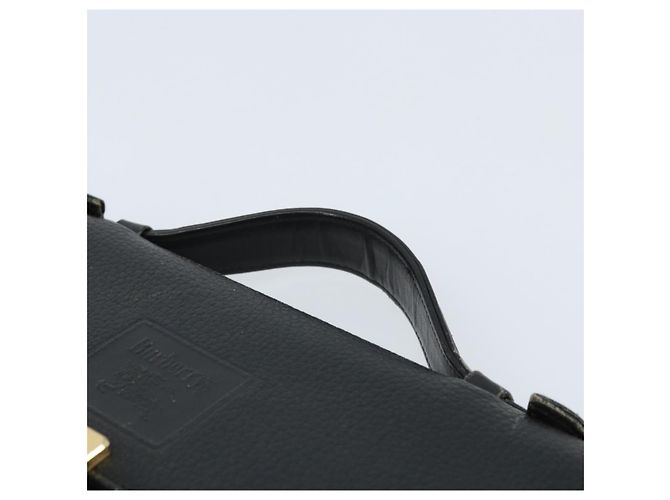 Borsa da lavoro Burberry in pelle nera e oro Auth bs33074 Nero D'oro - vista 8