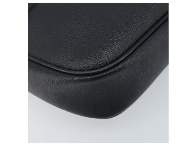 Borsa a spalla in tela a nido d'ape PVC nera e oro Christian Dior Auth ka2533 Nero D'oro - vista 11