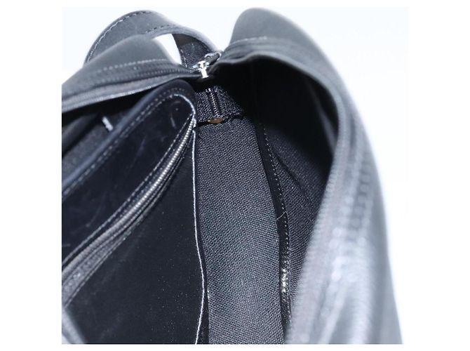 Borsa a spalla in tela a nido d'ape PVC nera e oro Christian Dior Auth ka2533 Nero D'oro - vista 18