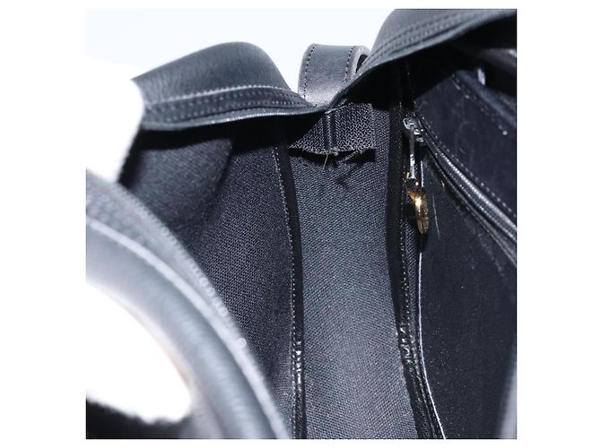 Borsa a spalla in tela a nido d'ape PVC nera e oro Christian Dior Auth ka2533 Nero D'oro - vista 19