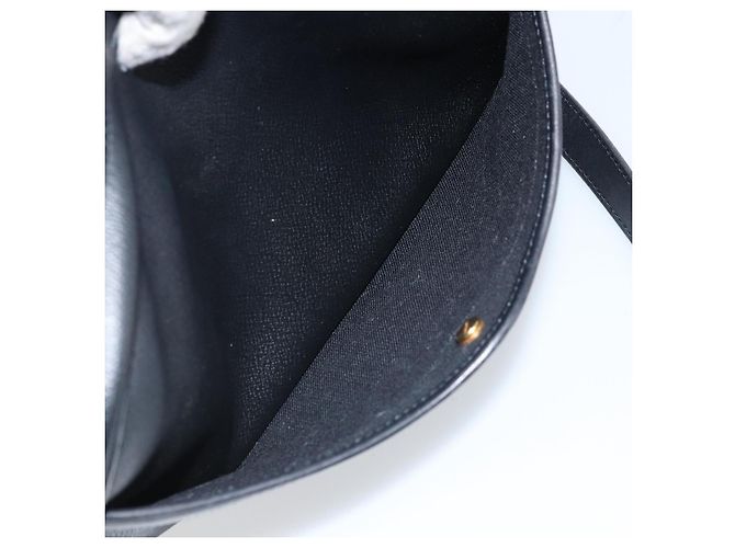 Borsa a spalla in tela a nido d'ape PVC nera e oro Christian Dior Auth ka2533 Nero D'oro - vista 22