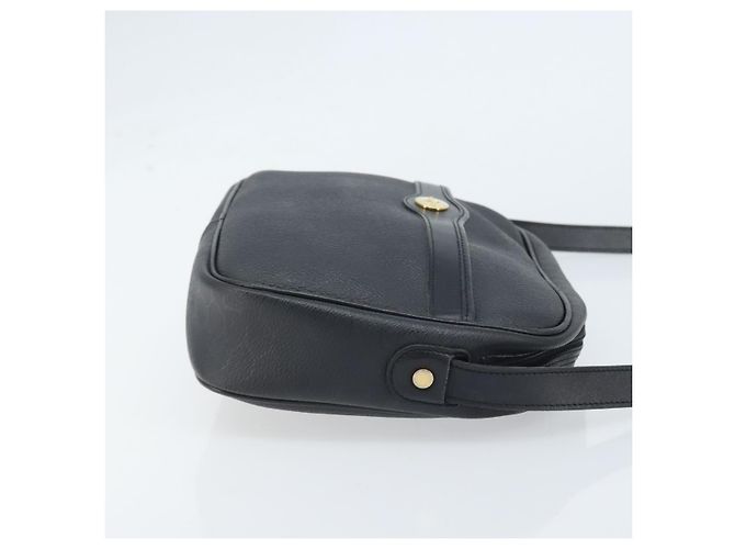 Borsa a spalla in tela a nido d'ape PVC nera e oro Christian Dior Auth ka2533 Nero D'oro - vista 4
