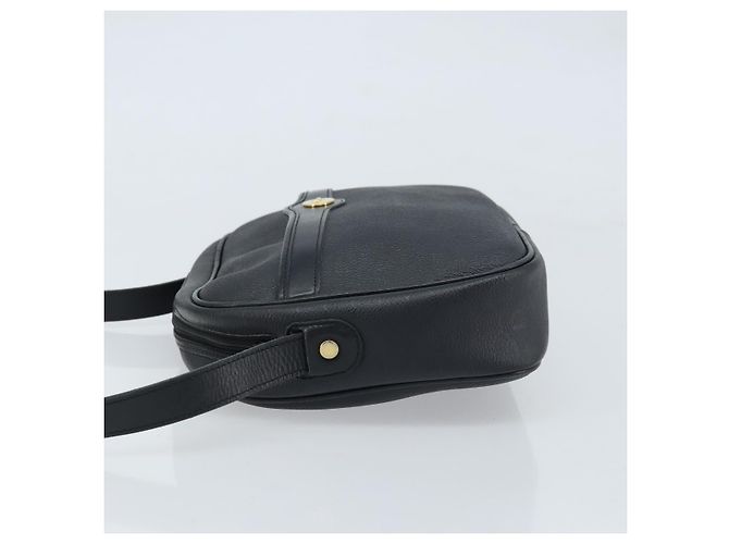 Borsa a spalla in tela a nido d'ape PVC nera e oro Christian Dior Auth ka2533 Nero D'oro - vista 5