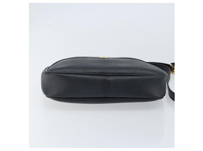 Borsa a spalla in tela a nido d'ape PVC nera e oro Christian Dior Auth ka2533 Nero D'oro - vista 9