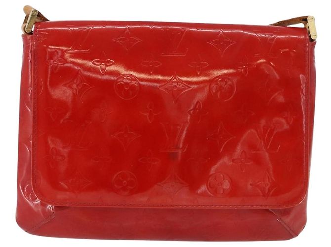 LOUIS VUITTON Borsa Thompson Street Monogram Vernis Rossa M91094 LV Auth bs33383 Rosso - vista 13