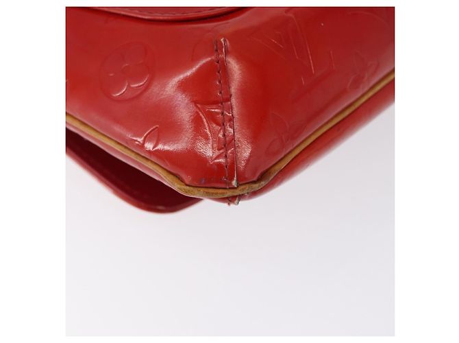 LOUIS VUITTON Borsa Thompson Street Monogram Vernis Rossa M91094 LV Auth bs33383 Rosso - vista 17