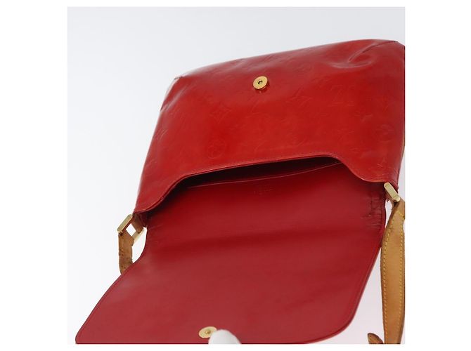 LOUIS VUITTON Borsa Thompson Street Monogram Vernis Rossa M91094 LV Auth bs33383 Rosso - vista 19