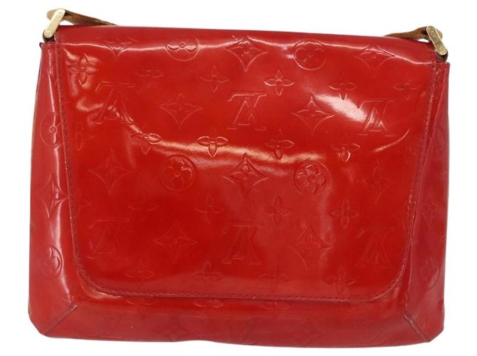 LOUIS VUITTON Borsa Thompson Street Monogram Vernis Rossa M91094 LV Auth bs33383 Rosso - vista 2