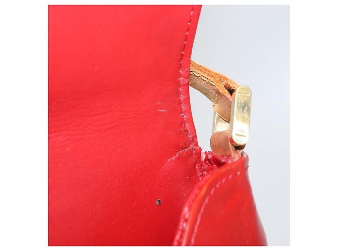 LOUIS VUITTON Borsa Thompson Street Monogram Vernis Rossa M91094 LV Auth bs33383 Rosso - vista 20