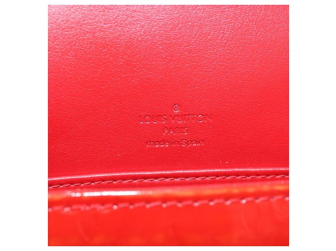 LOUIS VUITTON Borsa Thompson Street Monogram Vernis Rossa M91094 LV Auth bs33383 Rosso - vista 21