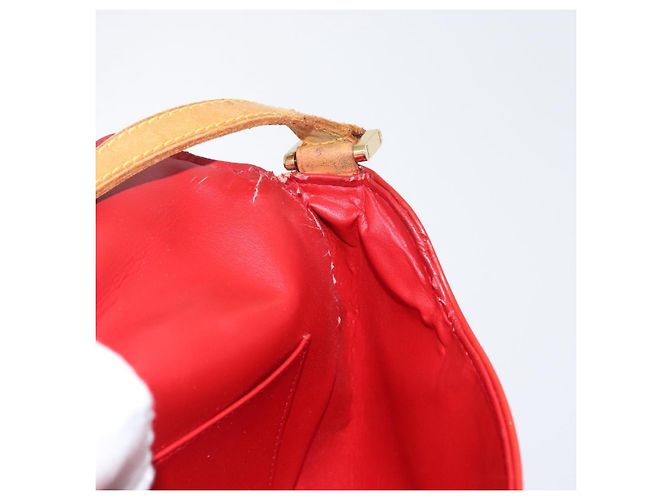 LOUIS VUITTON Borsa Thompson Street Monogram Vernis Rossa M91094 LV Auth bs33383 Rosso - vista 22