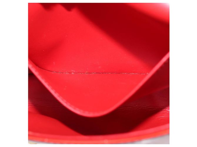LOUIS VUITTON Borsa Thompson Street Monogram Vernis Rossa M91094 LV Auth bs33383 Rosso - vista 24