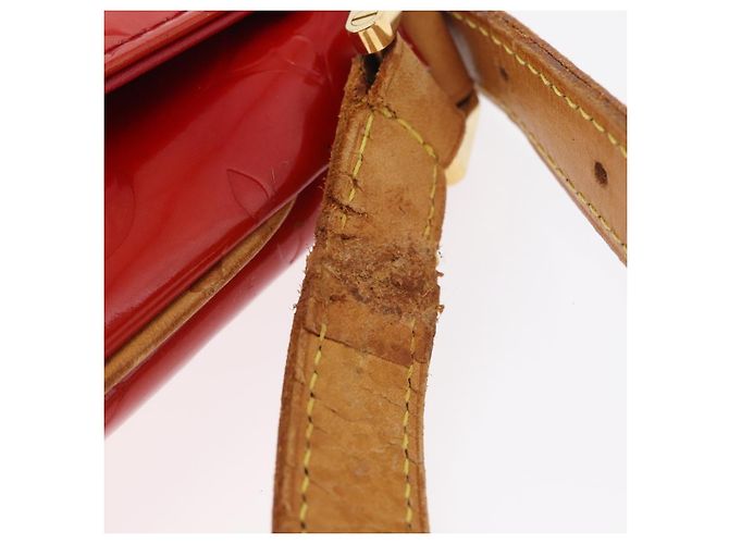 LOUIS VUITTON Borsa Thompson Street Monogram Vernis Rossa M91094 LV Auth bs33383 Rosso - vista 8
