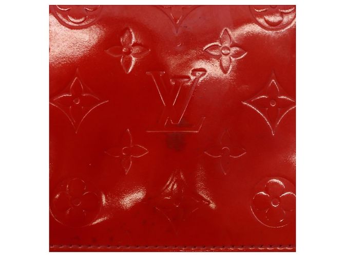LOUIS VUITTON Borsa Thompson Street Monogram Vernis Rossa M91094 LV Auth bs33383 Rosso - vista 9