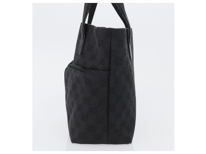 GUCCI GG Canvas Handtasche Schwarz Silber 002 1080 Auth fm5087 - Ansicht 4