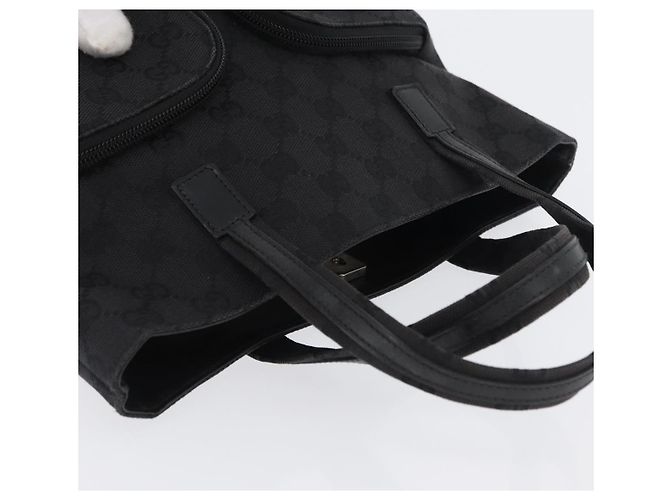 GUCCI GG Canvas Handtasche Schwarz Silber 002 1080 Auth fm5087 - Ansicht 6