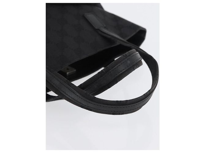 GUCCI GG Canvas Handtasche Schwarz Silber 002 1080 Auth fm5087 - Ansicht 7