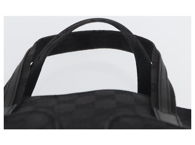 GUCCI GG Canvas Handtasche Schwarz Silber 002 1080 Auth fm5087 - Ansicht 8