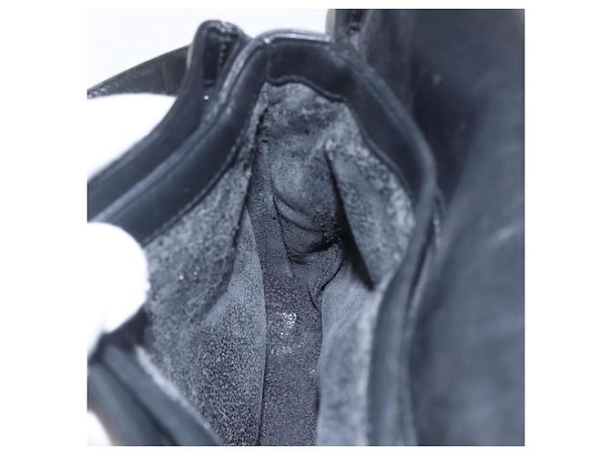 Borsa a Spalla in Pelle Nera e Argento GUCCI 001 2214 Auth ep13226 Nero - vista 18