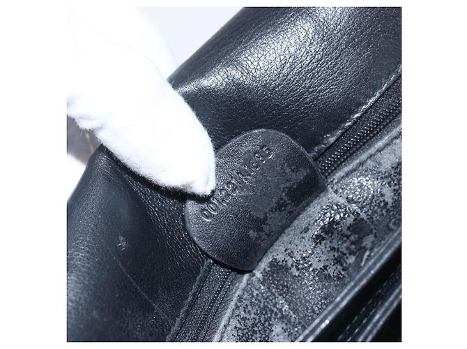 Borsa a Spalla in Pelle Nera e Argento GUCCI 001 2214 Auth ep13226 Nero - vista 23