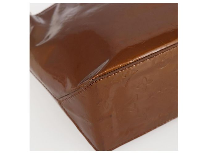 LOUIS VUITTON Borsa a Mano Monogram Vernis Reade PM Bronzo M91146 LV Auth th6587 - vista 16