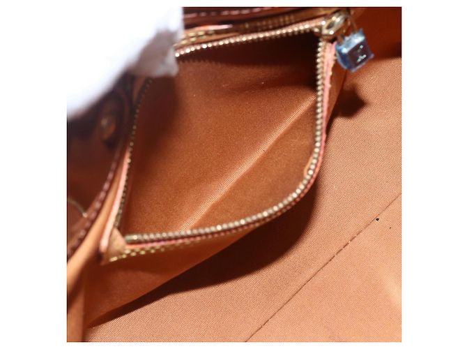 LOUIS VUITTON Borsa a Mano Monogram Vernis Reade PM Bronzo M91146 LV Auth th6587 - vista 20