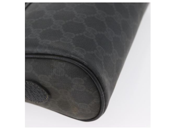 Borsa Sherry Line GG Supreme Web Gucci in PVC nero e oro 72 02 088 Auth 170825A D'oro - vista 10