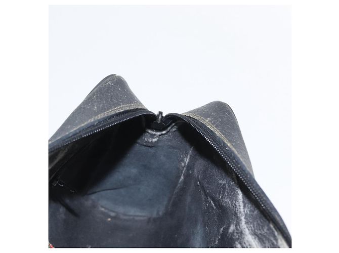 Borsa Sherry Line GG Supreme Web Gucci in PVC nero e oro 72 02 088 Auth 170825A D'oro - vista 20