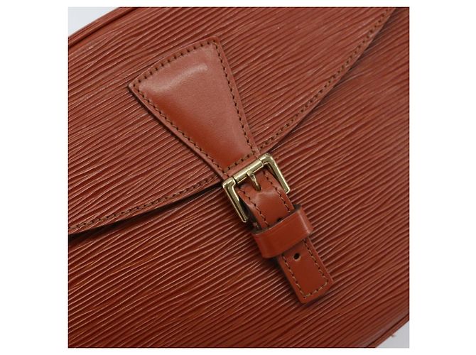 LOUIS VUITTON Borsa a Spalla Epi Jeune FilleMM Marrone M52153 LV Auth ep13542 - vista 19